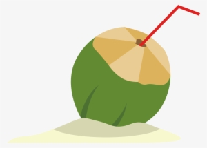 Coconut Milk Coconut Water - Kelapa Muda Vektor Png