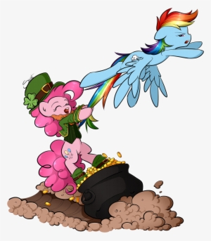 Secret-pony, Funny, Leprechaun, Pinkie Pie, Pot Of - Leprechaun Mlp