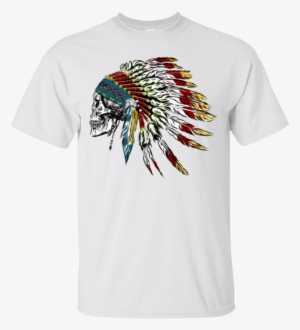 Skull In Indian Feathers - Skull In Indian Feathers. Unisex Tank Top
