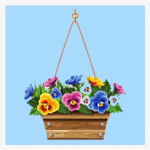 Pansy-blumen-kasten Quadratische Wanduhr