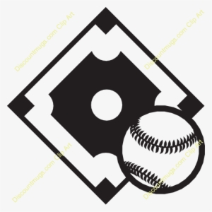 Black And White Baseball Field Clip Art Clipart Baseball - Baseball Diamond Clipart Black And White
