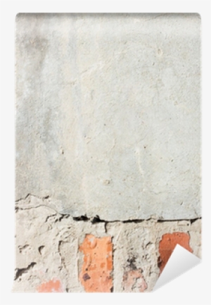 Plaster Brick Wall, White Grunge Background Wall Mural - Paper
