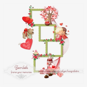 Valentine's Day 14' Cluster Frame - Heart