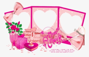 Kim - Valentine Cluster Frame Png