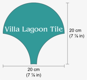 Dimensions Labeled For 20cm Fishscale Cement - Fish Scale Tile Dimension
