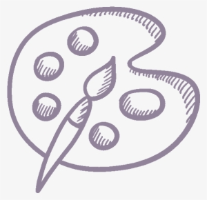 Paint Brush Purple - Icono De Paint Para Colorear