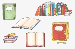This Free Icons Png Design Of Hand Drawn Books Illustration