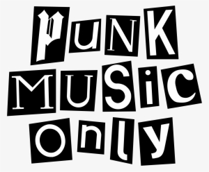 This Free Icons Png Design Of "punk Music Only" Black