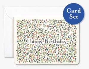 Birthday Leaves Mini Card Set Of - Birthday