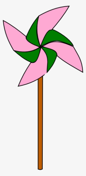 How To Set Use Light Pink And Green Pinwheel Icon Png - White And Pink Pinwheel