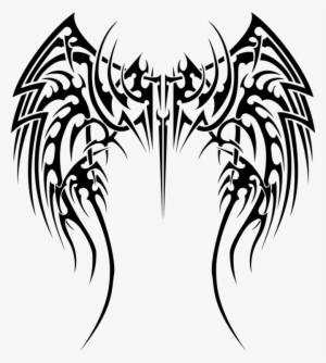 Tattoo Removal Flash Tattoo Artist Symbol - Dragon Wings Tribal Tattoo