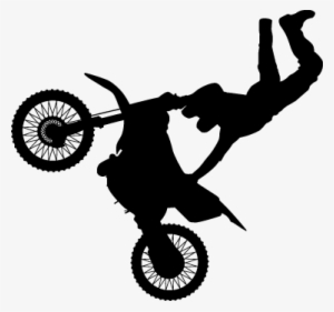 Freestyle Motocross Silhouette 4 Decal Sticker - Dirt Bike Silhouette