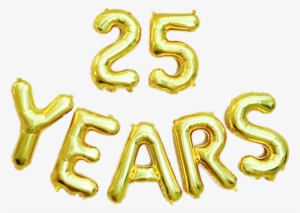 25 Years Letter Balloons - 20 Years