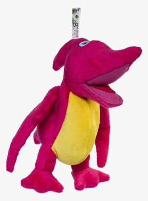 Q773021 Godog Dino Terry Pink L - Godog Dinos Pterodactyl With Chew Guard - Large