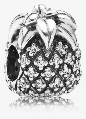 Sparkling Pineapple, Clear Cz - Pandora Pineapple Charm