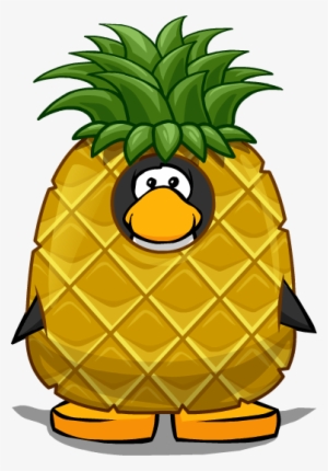 Pineapple Costume On Playercard - Club Penguin Pineapple