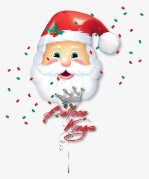 Santa Head - 32" Jolly St Nick Supershape Balloon