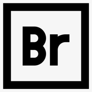 Adobe Bridge Icon - Lightroom Logo Black And White