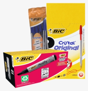 Bic - Bic Marking 2300 Permanent Marker Chisel Tip - Black,