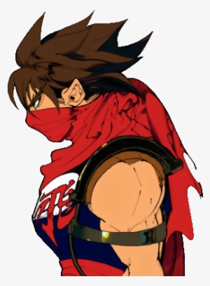 Strider Hiryu's Side Profile As Seen In Strider 2 - Strider 2 Hiryu