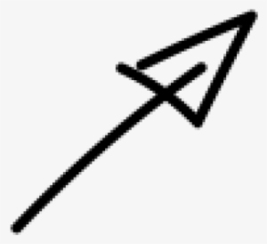 Drawn Arrow Straight Arrow