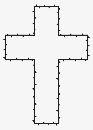 Free Clipart Of A Cross Made Of Thorns - Dibujo Cruz Png