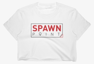 Spawnpoint Logo Red And White Women's Crop Top - Women's Crop Top