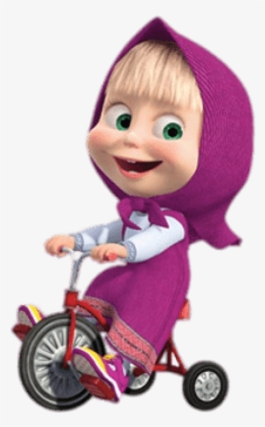 Masha En Triciclo - Masha Eo Urso Vetor