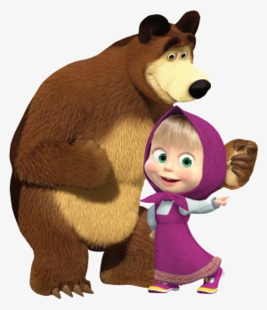 Molde Para Imprimir - La Masha Y El Oso Png