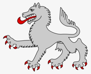 Heraldic Wolf Passant - Wolf Coat Of Arms Png