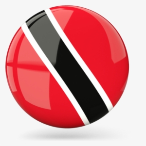 Graphics Glossy Round Flag Of Trinidad And Tobago Flag - Trinidad And Tobago Flag Icon