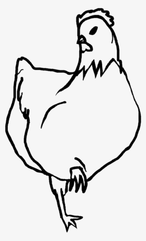 Chicken Lineart By Ipaddoodler On Clipart Library - Chicken Lineart