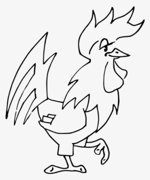 Rooster Chicken Black And White Drawing Computer Icons - Clip Art