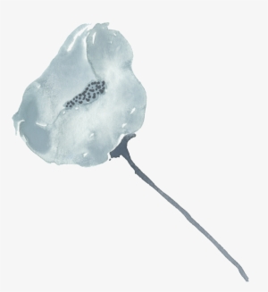 Ice Heart Petals Transparent Decorative - Watercolor Painting