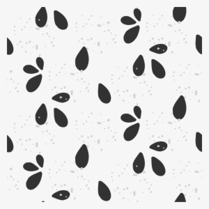 Petal Falling Transparent Fill Picture - Monochrome