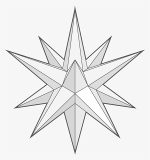 12 Point 3-d Paper Star - 6 Pointed 3d Star