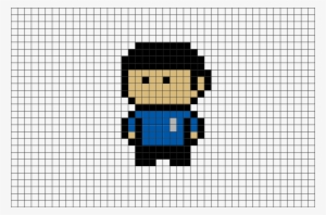 Spock Star Trek Pixel Art From Brikbook - Minecraft Vampire Pixel Art
