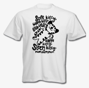 T-shirt: Big Bang Theory - Soft Kitty, 3x3in.