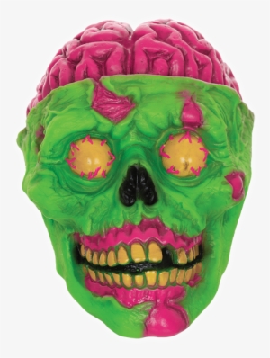 Neon Zombie Skull - Neon Zombie Png