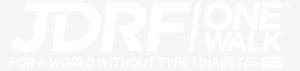 Use The Front And The Back Of The T-shirt So Your Message - Jdrf Logo White