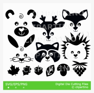 Animals Svg Face Cut File Clipartino - Maple Leaf Dad Hat Cap
