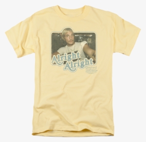 Matthew Mcconaughey Headbangers Ball T Shirt Source - Juniors: Dazed And Confused - Alright, Alright