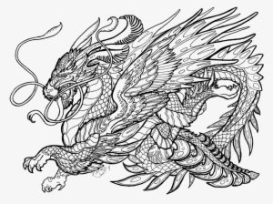 Complicated Dragon Coloring Pages - Complex Coloring Pages Of Dragons