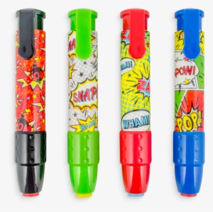 Comic Attack Clickit Erasers - 879426006565
