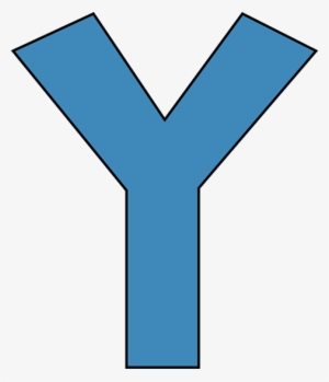 Download File - Letter Y Clipart Blue