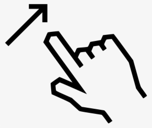 Swipe Up Arrow - Swipe Down Finger