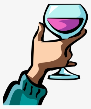 Vector Illustration Of Hand Holds Alcohol Beverage - Vector Graphics