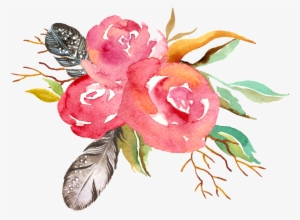 Wine Red Flower Cluster Transparent Decorative - Dreamcatcher