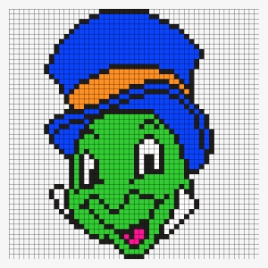Jiminy Cricket Pinocchio Perler Bead Pattern - Pixel Art Jiminy Cricket