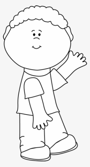 Soccer Ball Clipart Black And - Black And White Boy Png